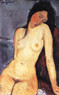 Amedeo Modigliani Seated Nude Spain oil painting art